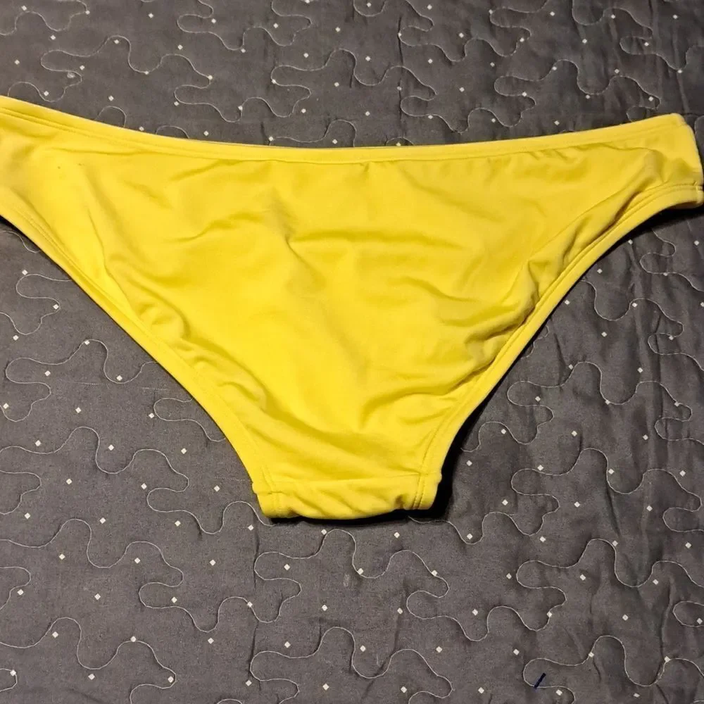 Kona Sol yellow swim bottoms new without tags